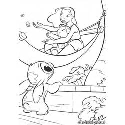 着色页: Lilo & Stitch (动画电影) #44907 - 免费可打印着色页