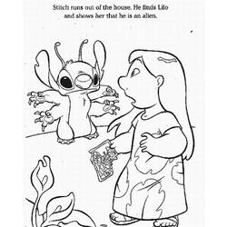 着色页: Lilo & Stitch (动画电影) #44911 - 免费可打印着色页