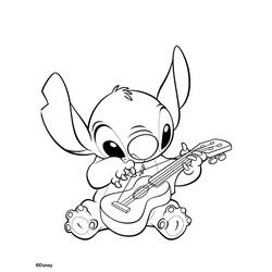 着色页: Lilo & Stitch (动画电影) #44918 - 免费可打印着色页