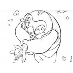 着色页: Lilo & Stitch (动画电影) #44930 - 免费可打印着色页