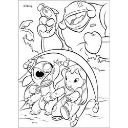 着色页: Lilo & Stitch (动画电影) #44935 - 免费可打印着色页
