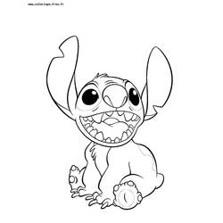 着色页: Lilo & Stitch (动画电影) #44967 - 免费可打印着色页