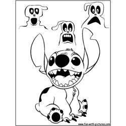 着色页: Lilo & Stitch (动画电影) #44989 - 免费可打印着色页
