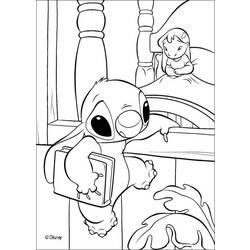 着色页: Lilo & Stitch (动画电影) #45024 - 免费可打印着色页