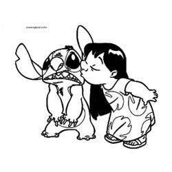 着色页: Lilo & Stitch (动画电影) #45038 - 免费可打印着色页