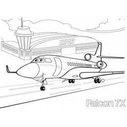 着色页: 飞机 (动画电影) #132805 - 免费可打印着色页