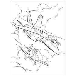 着色页: 飞机 (动画电影) #132818 - 免费可打印着色页