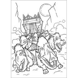 着色页: 穿靴子的猫 (动画电影) #206809 - 免费可打印着色页