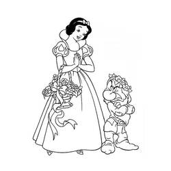 着色页: 白雪公主和七个小矮人 (动画电影) #133834 - 免费可打印着色页
