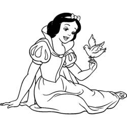 着色页: 白雪公主和七个小矮人 (动画电影) #133837 - 免费可打印着色页