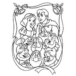 着色页: 白雪公主和七个小矮人 (动画电影) #133846 - 免费可打印着色页