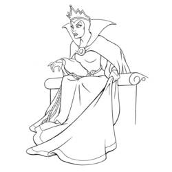着色页: 白雪公主和七个小矮人 (动画电影) #133848 - 免费可打印着色页