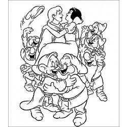 着色页: 白雪公主和七个小矮人 (动画电影) #133852 - 免费可打印着色页