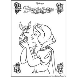 着色页: 白雪公主和七个小矮人 (动画电影) #133859 - 免费可打印着色页