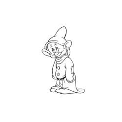 着色页: 白雪公主和七个小矮人 (动画电影) #133860 - 免费可打印着色页