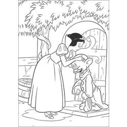 着色页: 白雪公主和七个小矮人 (动画电影) #133891 - 免费可打印着色页