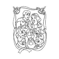 着色页: 白雪公主和七个小矮人 (动画电影) #133903 - 免费可打印着色页