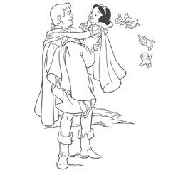 着色页: 白雪公主和七个小矮人 (动画电影) #133943 - 免费可打印着色页