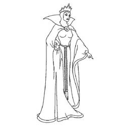 着色页: 白雪公主和七个小矮人 (动画电影) #133954 - 免费可打印着色页