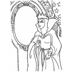 着色页: 白雪公主和七个小矮人 (动画电影) #134004 - 免费可打印着色页