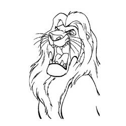 着色页: 狮子王 (动画电影) #73619 - 免费可打印着色页