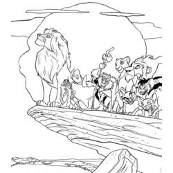 着色页: 狮子王 (动画电影) #73625 - 免费可打印着色页