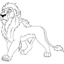 着色页: 狮子王 (动画电影) #73691 - 免费可打印着色页