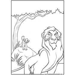 着色页: 狮子王 (动画电影) #73853 - 免费可打印着色页