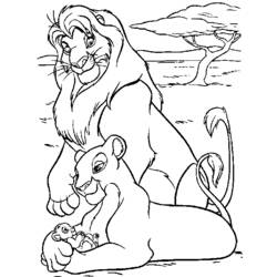 着色页: 狮子王 (动画电影) #73955 - 免费可打印着色页