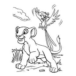 着色页: 狮子王 (动画电影) #74011 - 免费可打印着色页