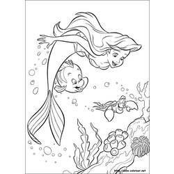 着色页: 小美人鱼 (动画电影) #127237 - 免费可打印着色页