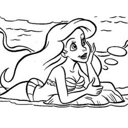 着色页: 小美人鱼 (动画电影) #127491 - 免费可打印着色页