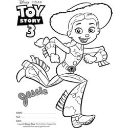 着色页: 玩具总动员 (动画电影) #72438 - 免费可打印着色页