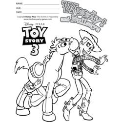 着色页: 玩具总动员 (动画电影) #72469 - 免费可打印着色页