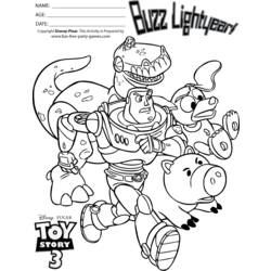 着色页: 玩具总动员 (动画电影) #72481 - 免费可打印着色页