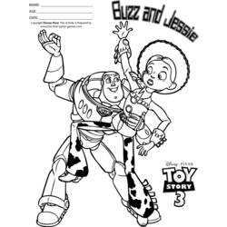 着色页: 玩具总动员 (动画电影) #72617 - 免费可打印着色页