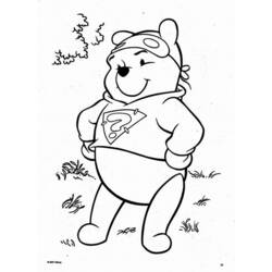 着色页: 维尼熊 (动画电影) #28622 - 免费可打印着色页
