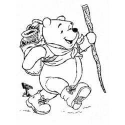 着色页: 维尼熊 (动画电影) #28640 - 免费可打印着色页