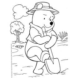 着色页: 维尼熊 (动画电影) #28646 - 免费可打印着色页
