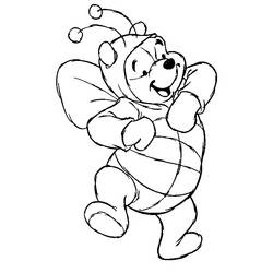 着色页: 维尼熊 (动画电影) #28654 - 免费可打印着色页