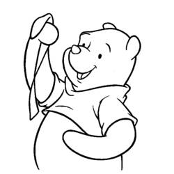 着色页: 维尼熊 (动画电影) #28664 - 免费可打印着色页