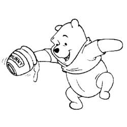 着色页: 维尼熊 (动画电影) #28687 - 免费可打印着色页
