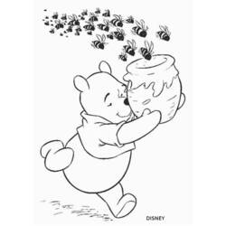 着色页: 维尼熊 (动画电影) #28697 - 免费可打印着色页