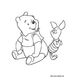 着色页: 维尼熊 (动画电影) #28700 - 免费可打印着色页