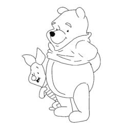 着色页: 维尼熊 (动画电影) #28712 - 免费可打印着色页