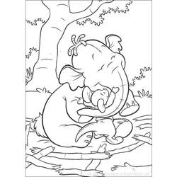 着色页: 维尼熊 (动画电影) #28838 - 免费可打印着色页