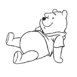 着色页: 维尼熊 (动画电影) #28885 - 免费可打印着色页