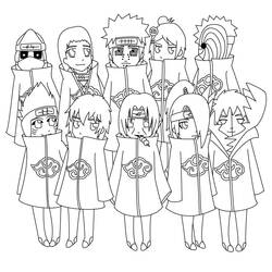 着色页: 晓 - 免费可打印着色页