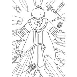 着色页: 暗杀教室 (动漫) #184473 - 免费可打印着色页