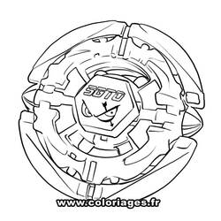 着色页: 爆旋陀螺 - 免费可打印着色页